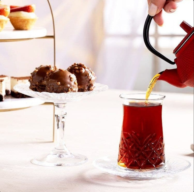 استکان پاشا باغچه ترکیه مدل تایملس timeless کد 42891 زیبا وشفاف