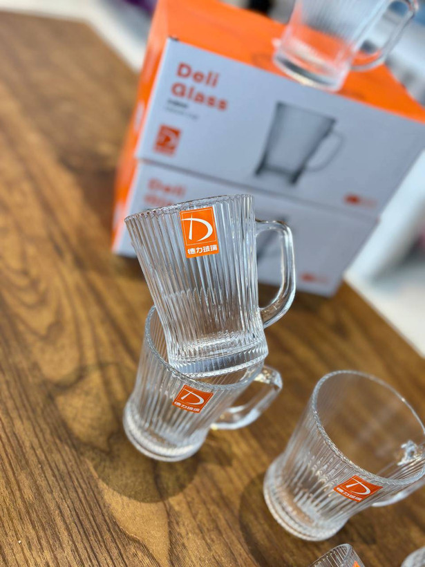 ماگ شیاردار برند دلی گلس (Deli Glass) مدل وارداتی - کیفیت ممتاز