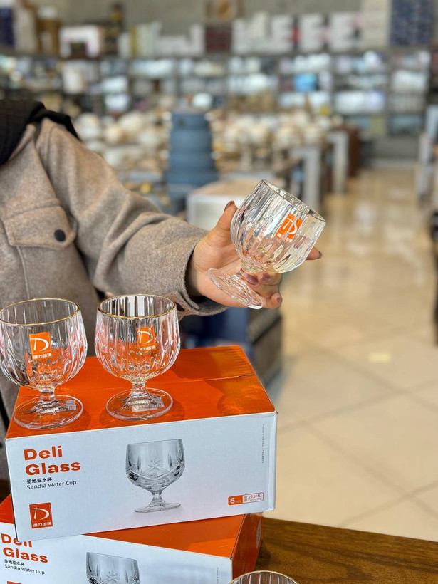 دسر و بستنیخوری شیشهای Deli Glass مدل Blooming Glass Bowl (وارداتی) - شفاف و لوکس