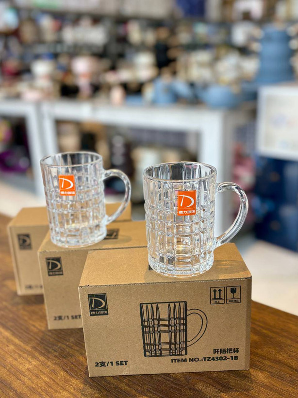 ماگ جفتی شیشهای Deli Glass - وارداتی اصل
