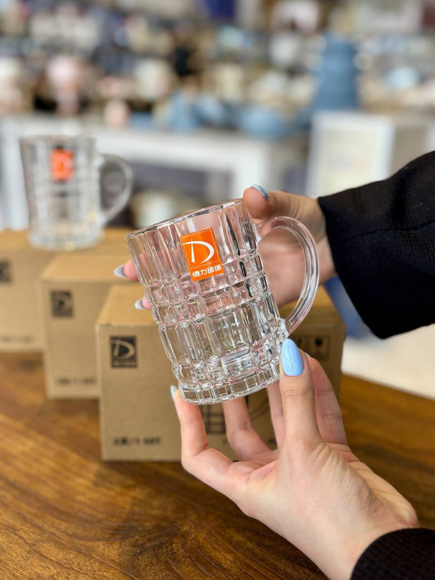 ماگ جفتی شیشهای Deli Glass - وارداتی اصل