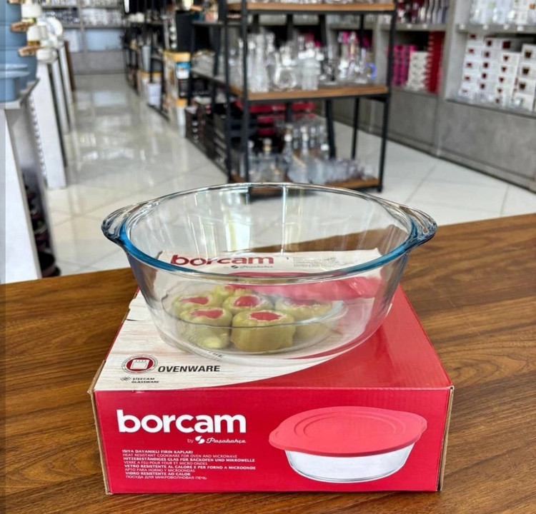 تابه پیرکس دربدار پاشا باغچه ترکیه مدل Borcam کد 59123؛ باکیفیت و مقاوم