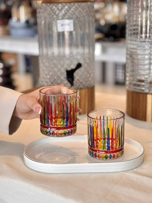 خرید نیملیوانهای رنگی Lang Xu Glass | کیفیت عالی و طراحی لوکس