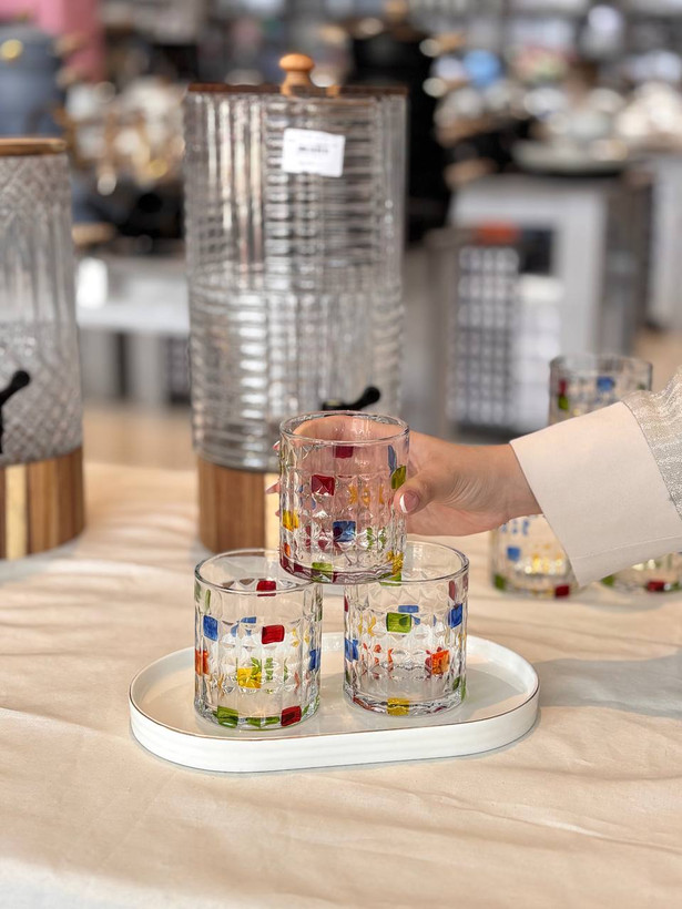 خرید نیملیوانهای رنگی Lang Xu Glass | کیفیت عالی و طراحی لوکس
