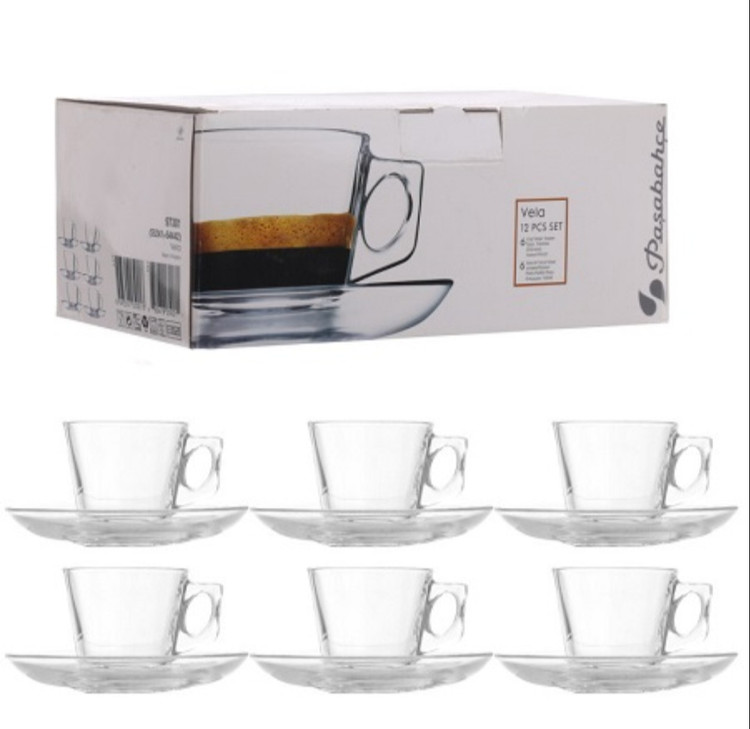 خرید و قیمت ست ۱۲ عددی فنجان قهوه خوری پاشاباغچه مدل Vela کد 97301 ترکیه