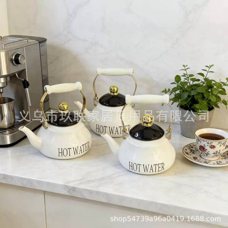 خرید کتری لعابی برند Enamel Kettle | وارداتی و باکیفیت