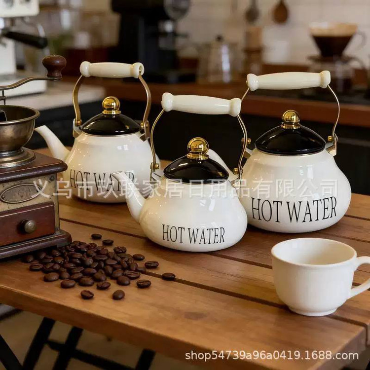 خرید کتری لعابی برند Enamel Kettle | وارداتی و باکیفیت
