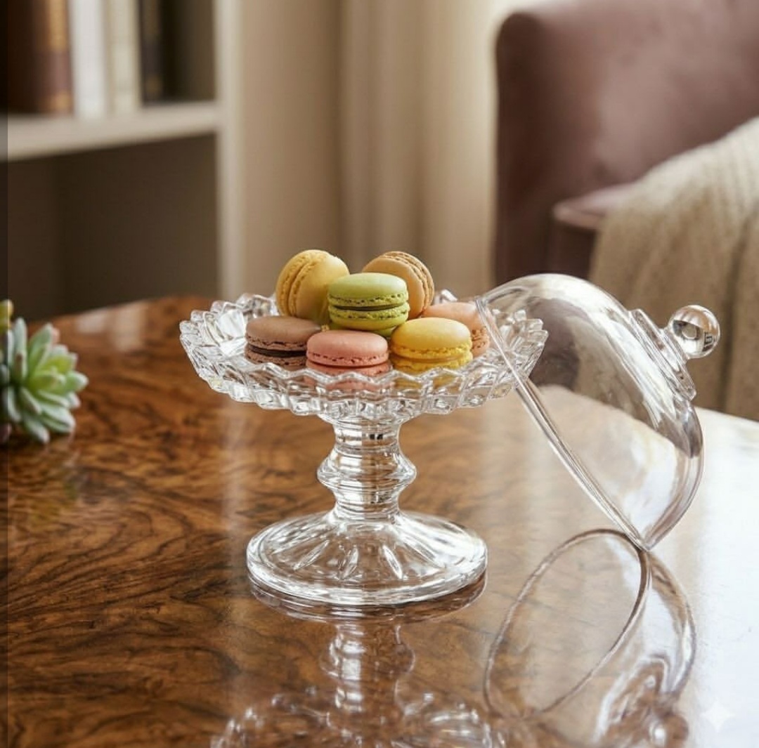 خرید کاپ‌کیک خوری پایه‌دار JT Glass | ظرف پذیرایی شیک و مدرن