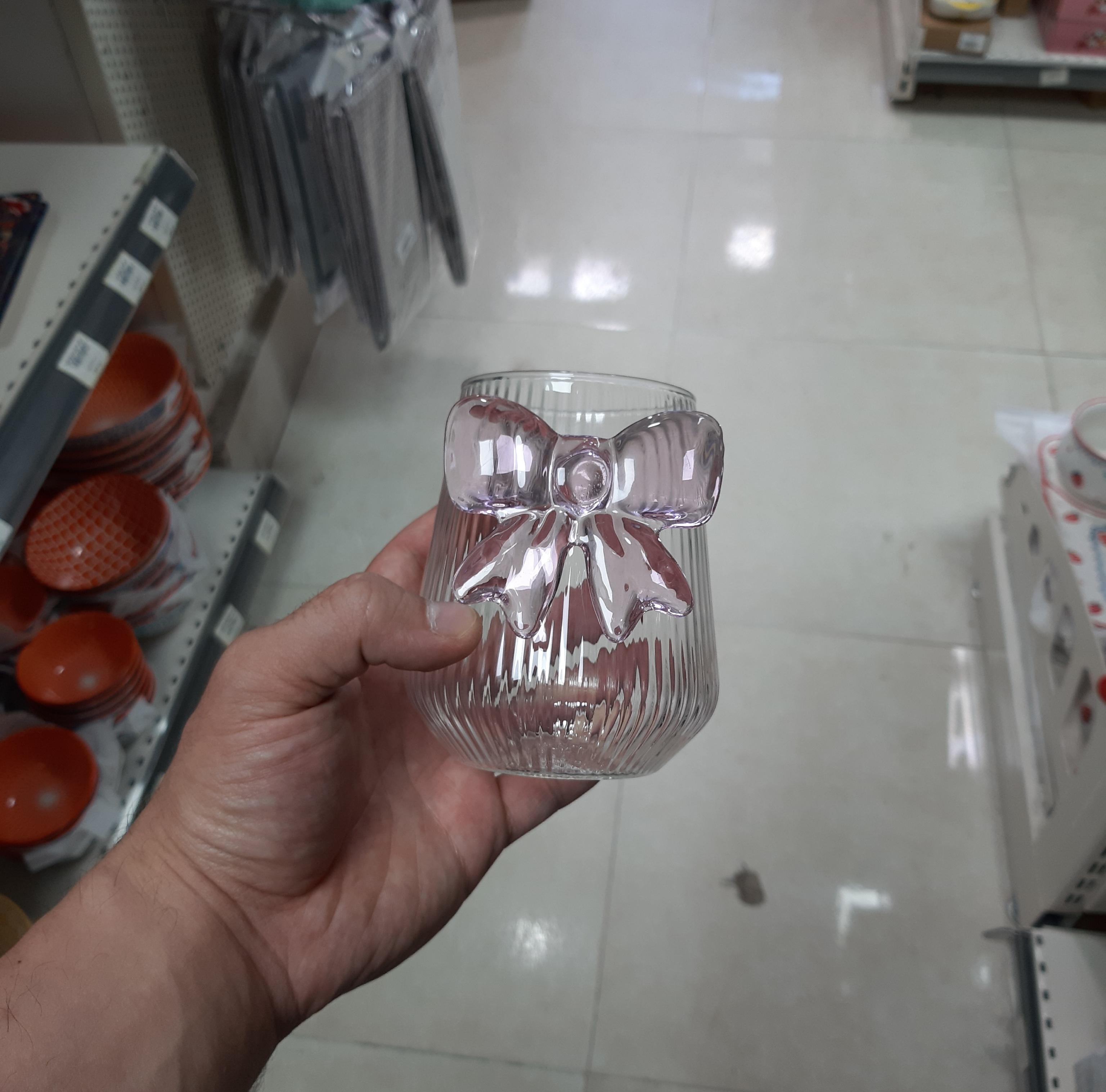خرید لیوان تک پاپیوندار کد ۵۶۹۸، لیوان شیک و مدرن برای پذیرایی