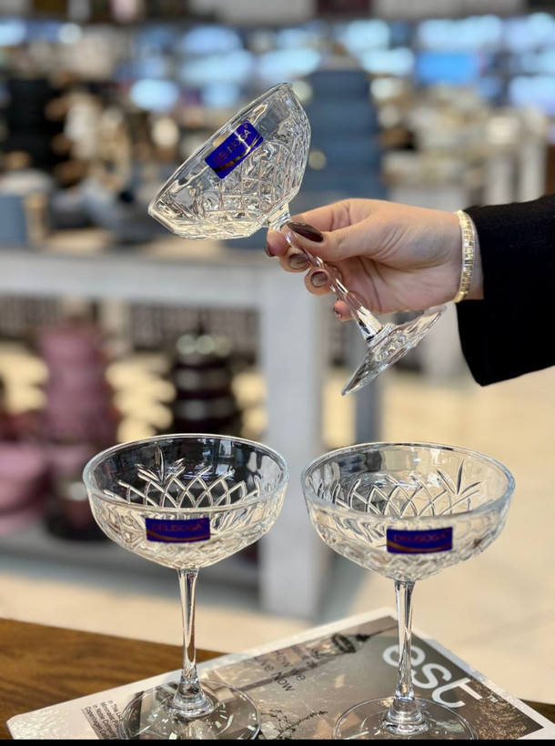 خرید ست دسرخوری Deli Glass وارداتی | طراحی شیک و باکیفیت