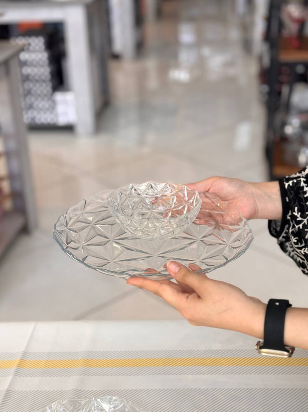 خرید ظروف پاشاباغچه سری Estrella | بشقاب، دیس بیضی و پیاله اصل ترکیه