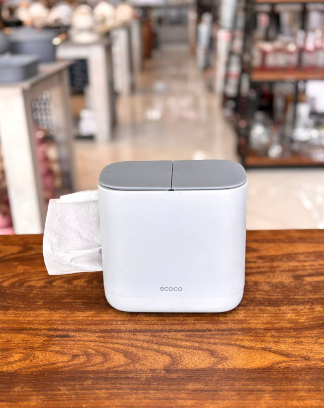 ست جا دستمال کاغذی و سطل زباله اکوکو (Ecoco) - کد KIT-531