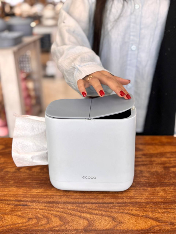 ست جا دستمال کاغذی و سطل زباله اکوکو (Ecoco) - کد KIT-531